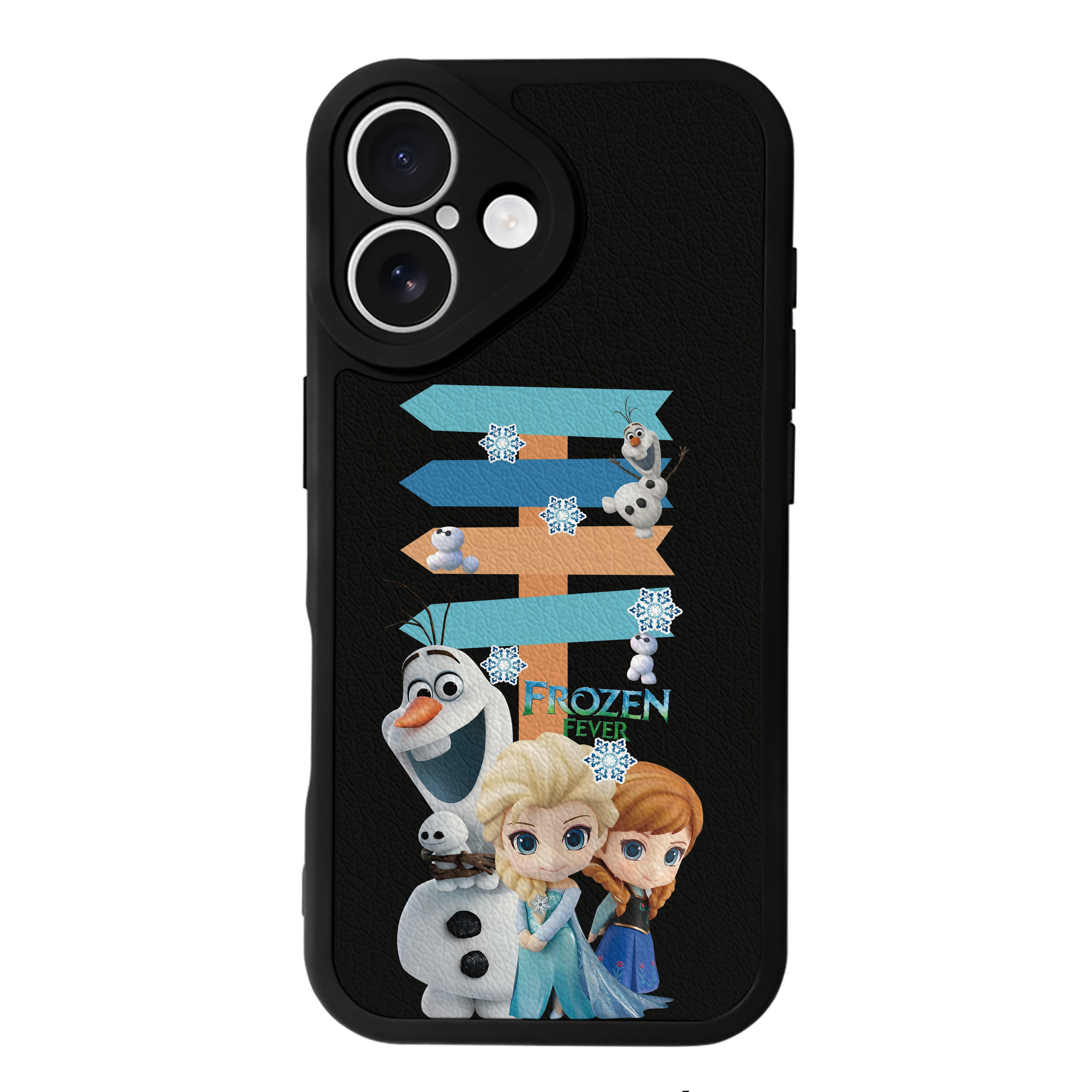 （画像用） アナと雪の女王 アンナ エルサ Frozen Anna Elsa 【iPhone 16シリーズ対応】シリコンスマホケース（レザー調） 材質：シリコン